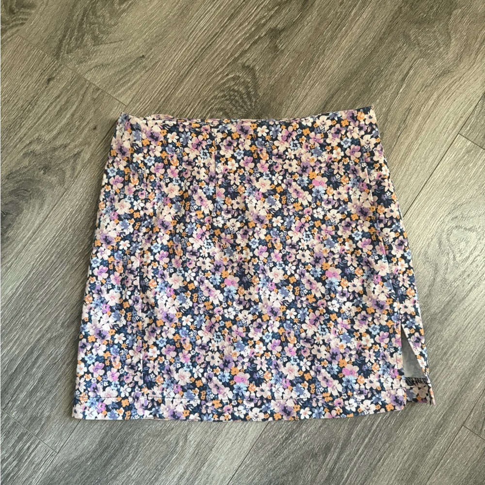 Wild Fable Multicolor Floral Mini Skirt